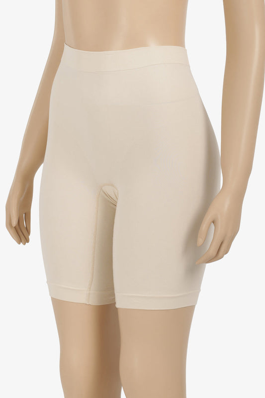 Microfiber Seamless High-Waist Thigh Slimmers – Stony Beige