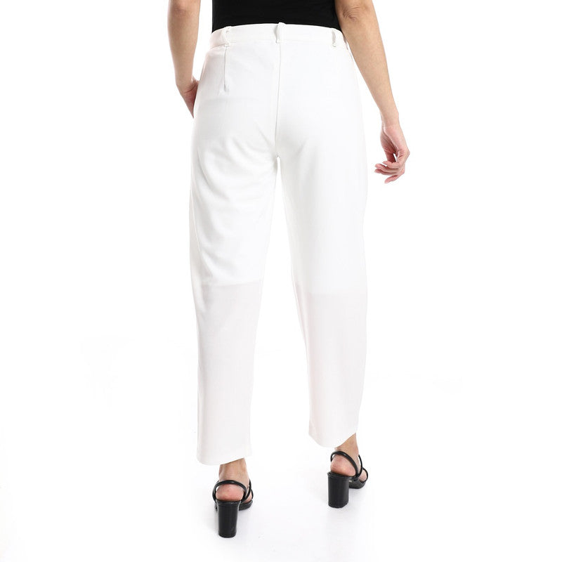 Classic Fit Pants - White