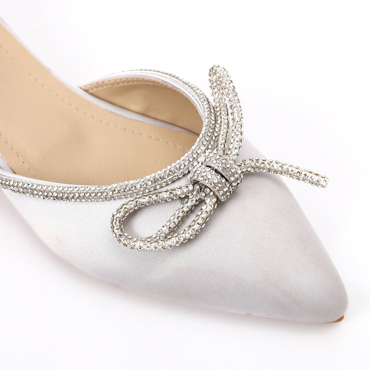Faux Leather Solid Embellished Block Heel Sandals – Silver