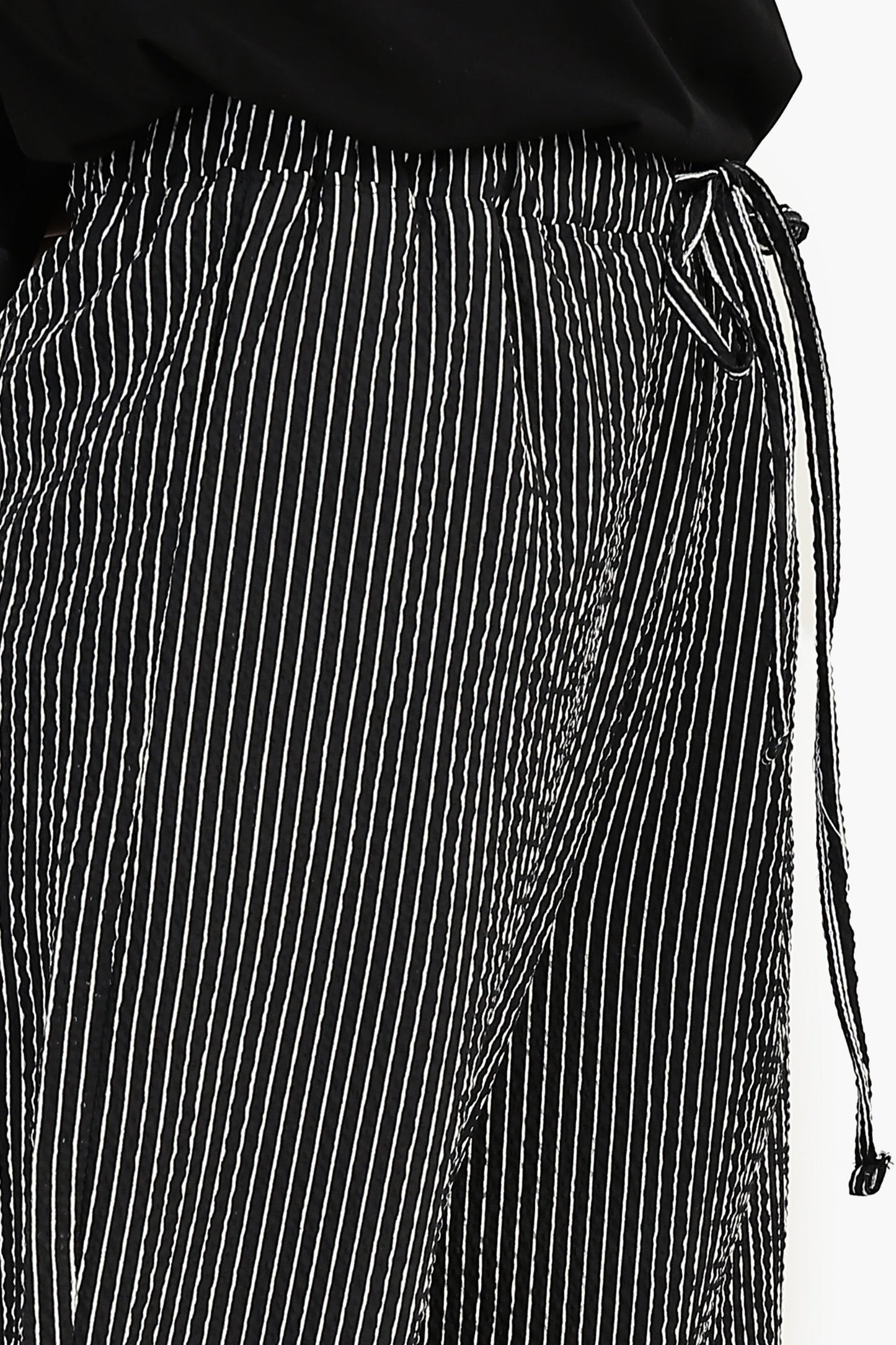 Striped Wide-Leg Pants