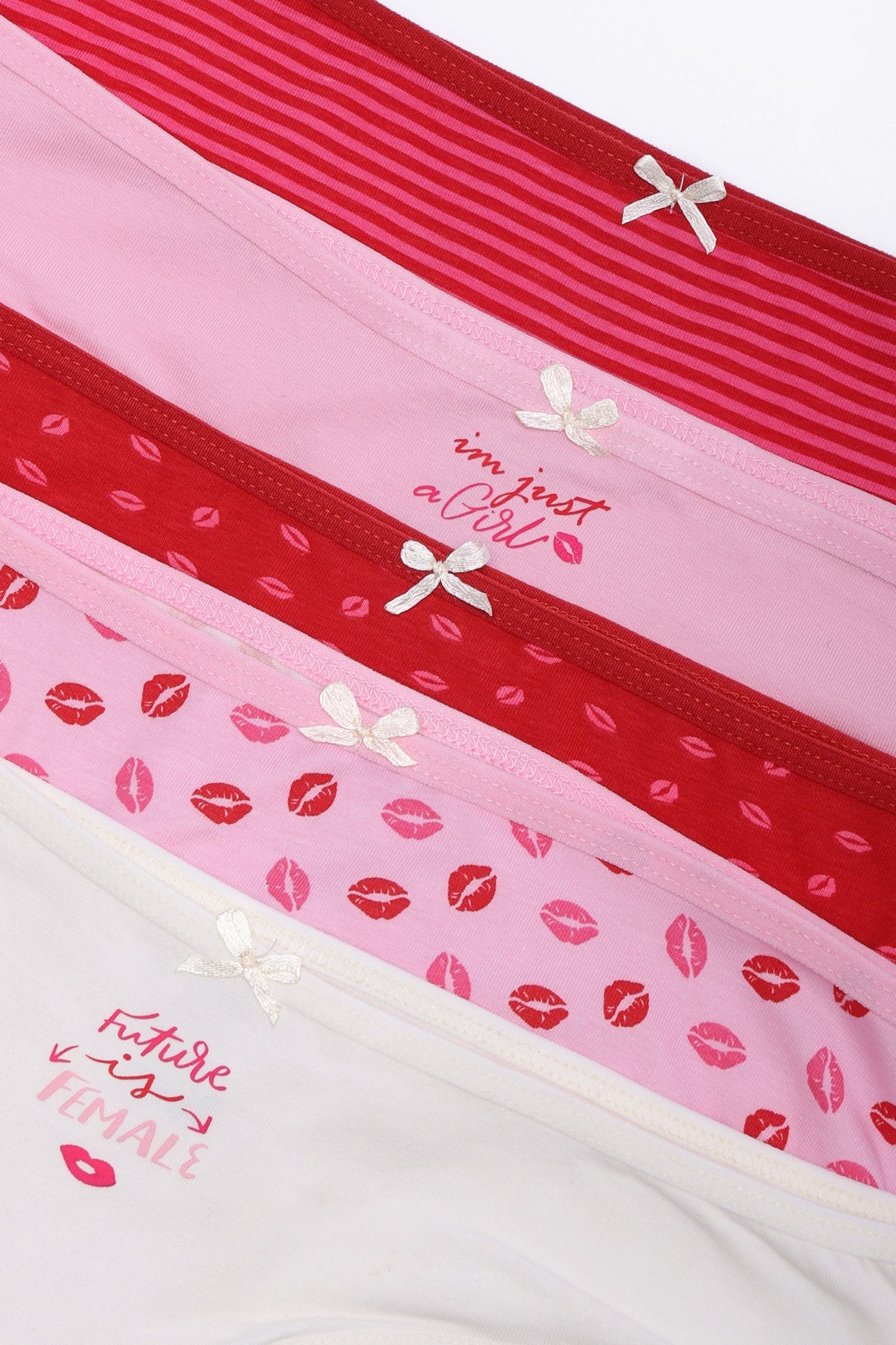 Pack of 5 Colored Bikini Panties