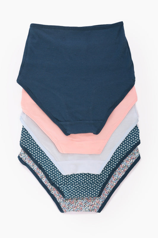 Pack of 5 Colored Full Brief Panties