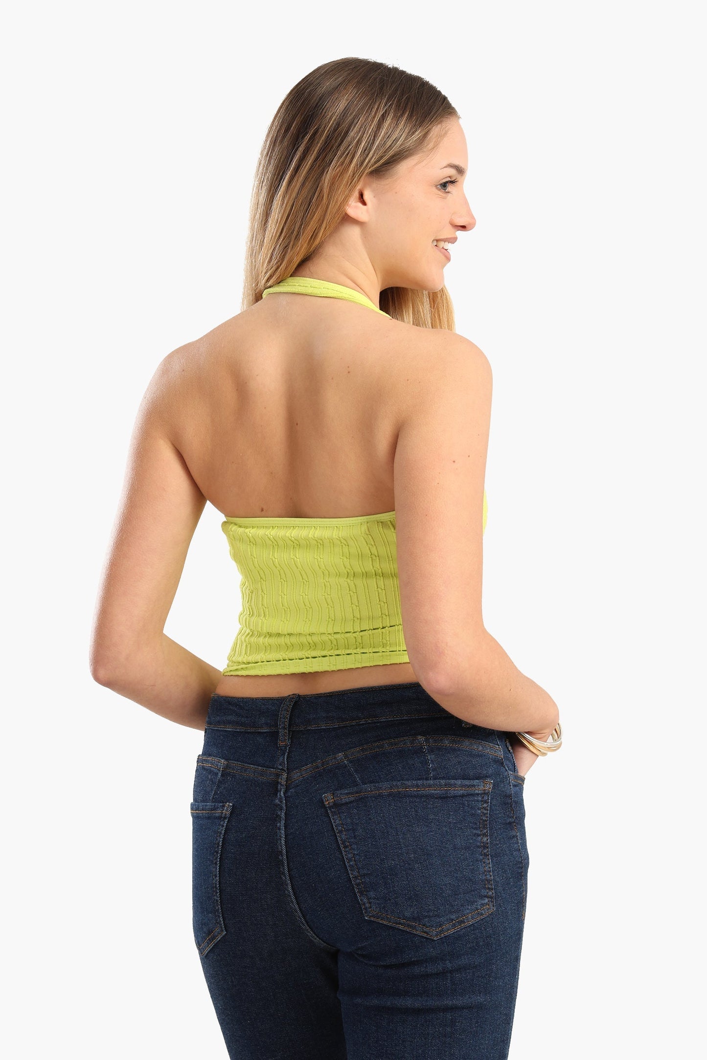 One-Shoulder Ribbed Crop Top