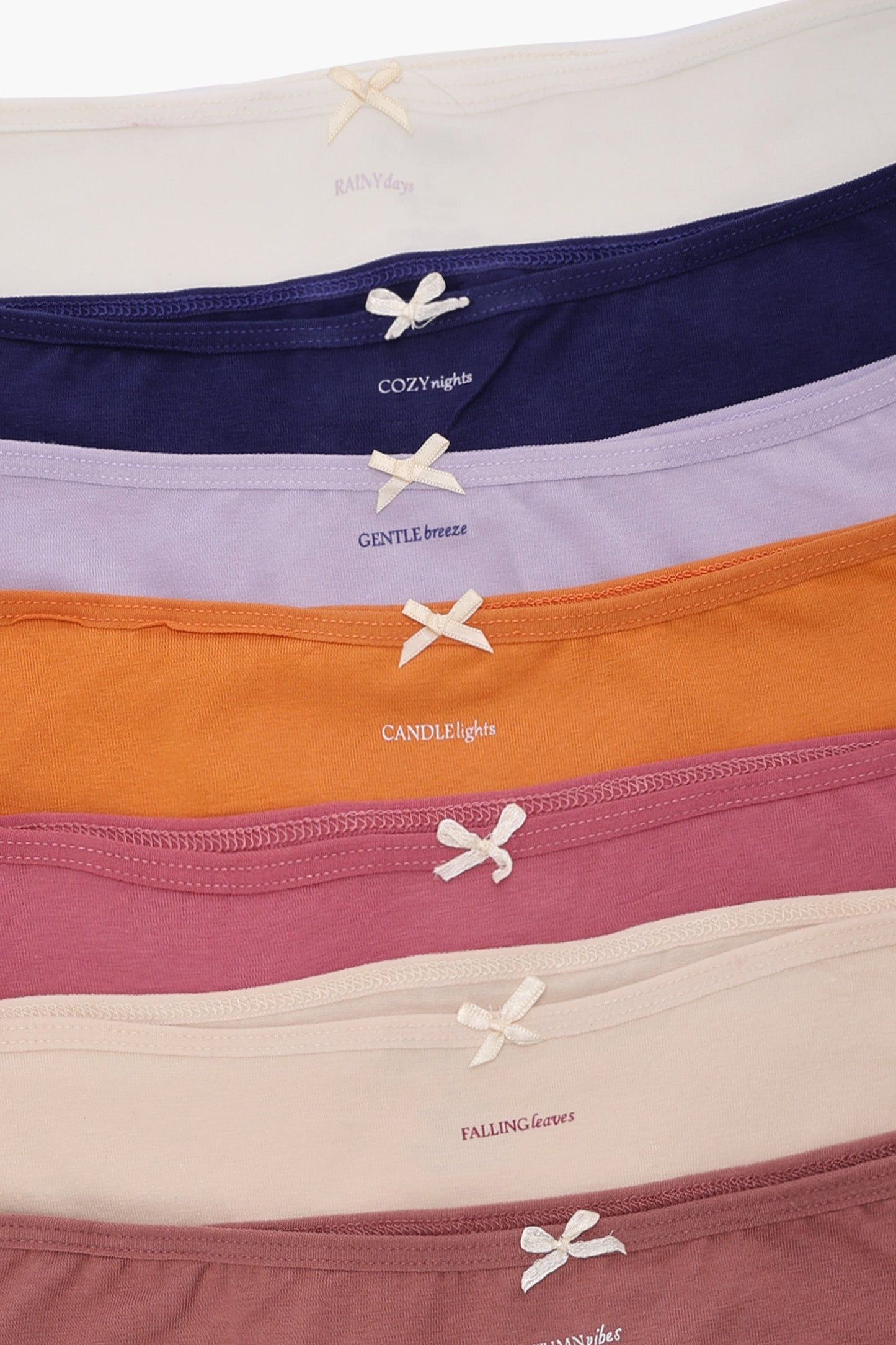 Pack of 7 Colored Brief Panties
