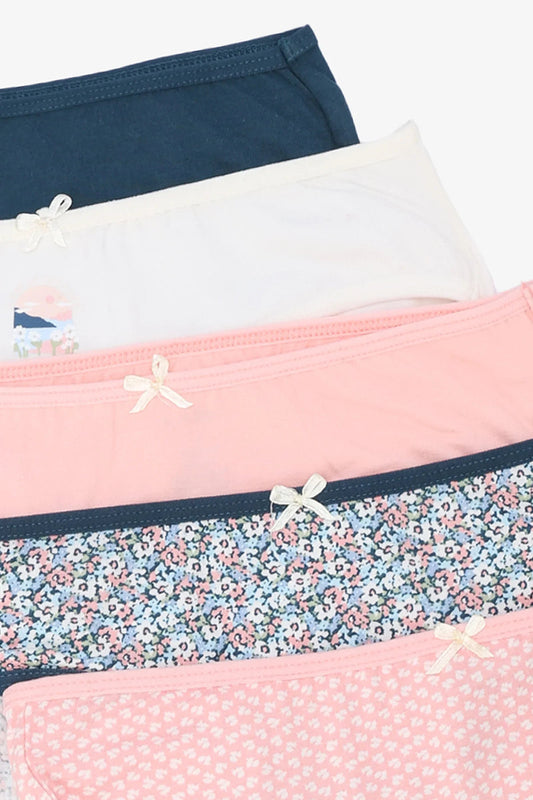 Cotton Colored Bikini Panties – Multicolor (Pack of 5)