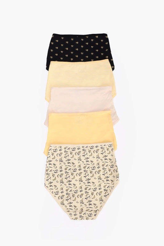 Cotton Colored Full Brief Panties – Multicolor (Pack of 5)