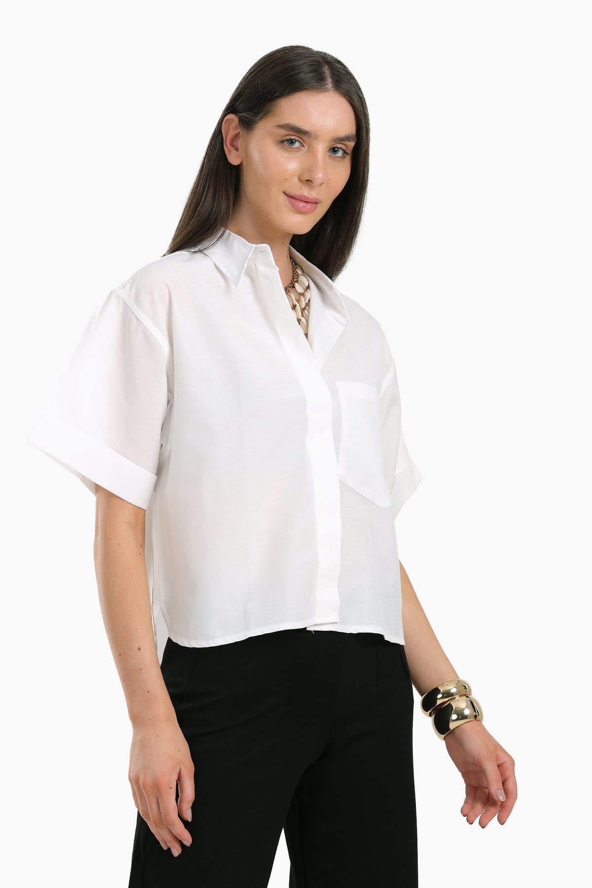 White Short Sleeves Shirt