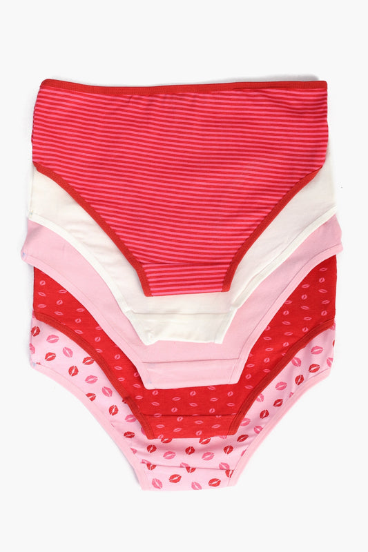Pack of 5 Colored Brief Panties
