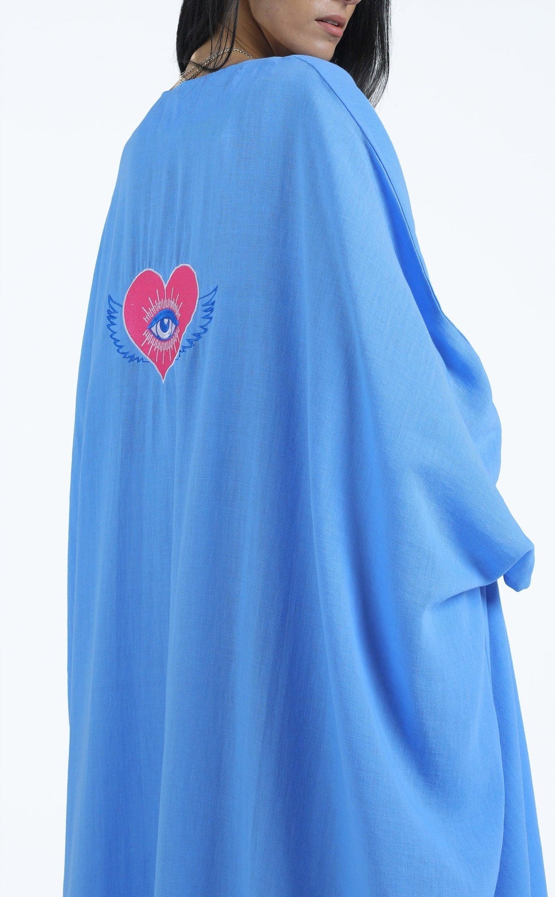 Deep V-Neck Abaya