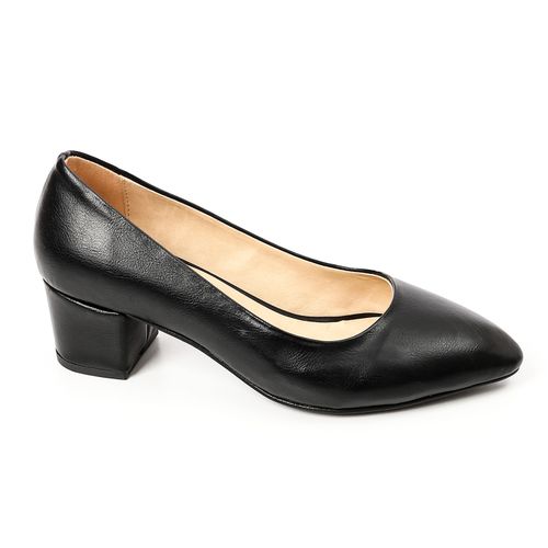 Faux leather Classic Heeled Shoes - Black
