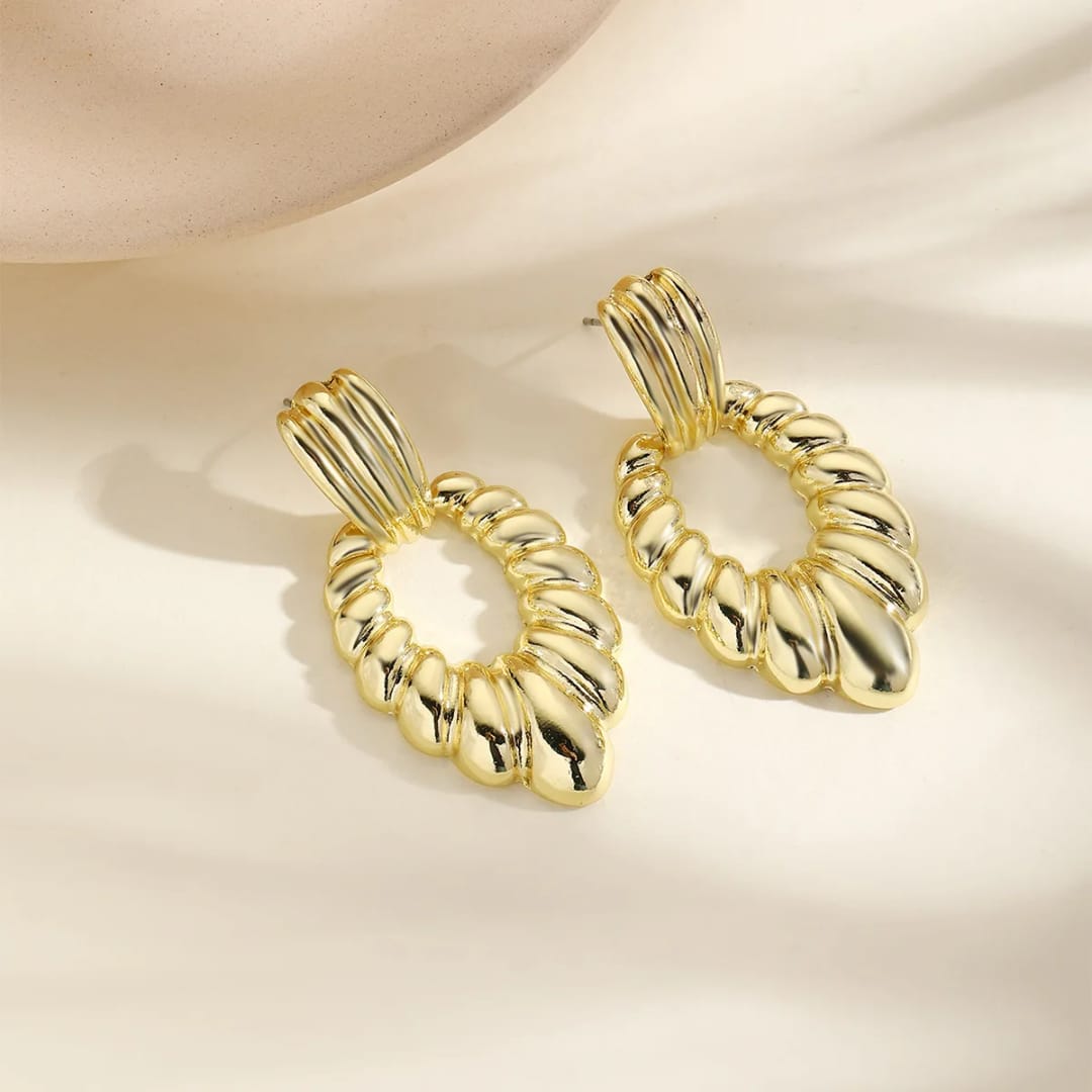 Gold-Plated Elegant Earrings