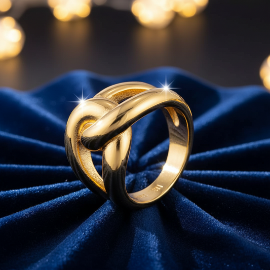 Zinc Alloy Interlocking Bracelet – Gold Plated