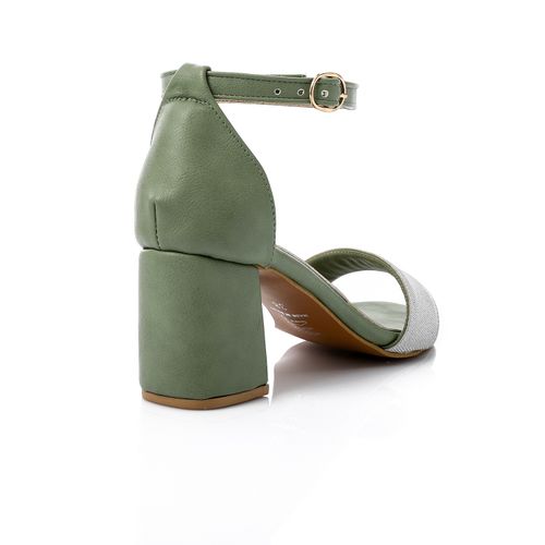 Faux leather Glamour Sandal - Green