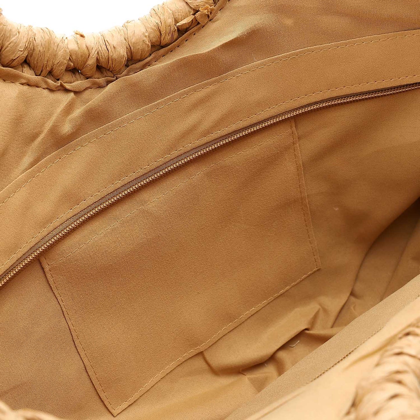 Woven Bohemian Shell Embellished Bag - Brown