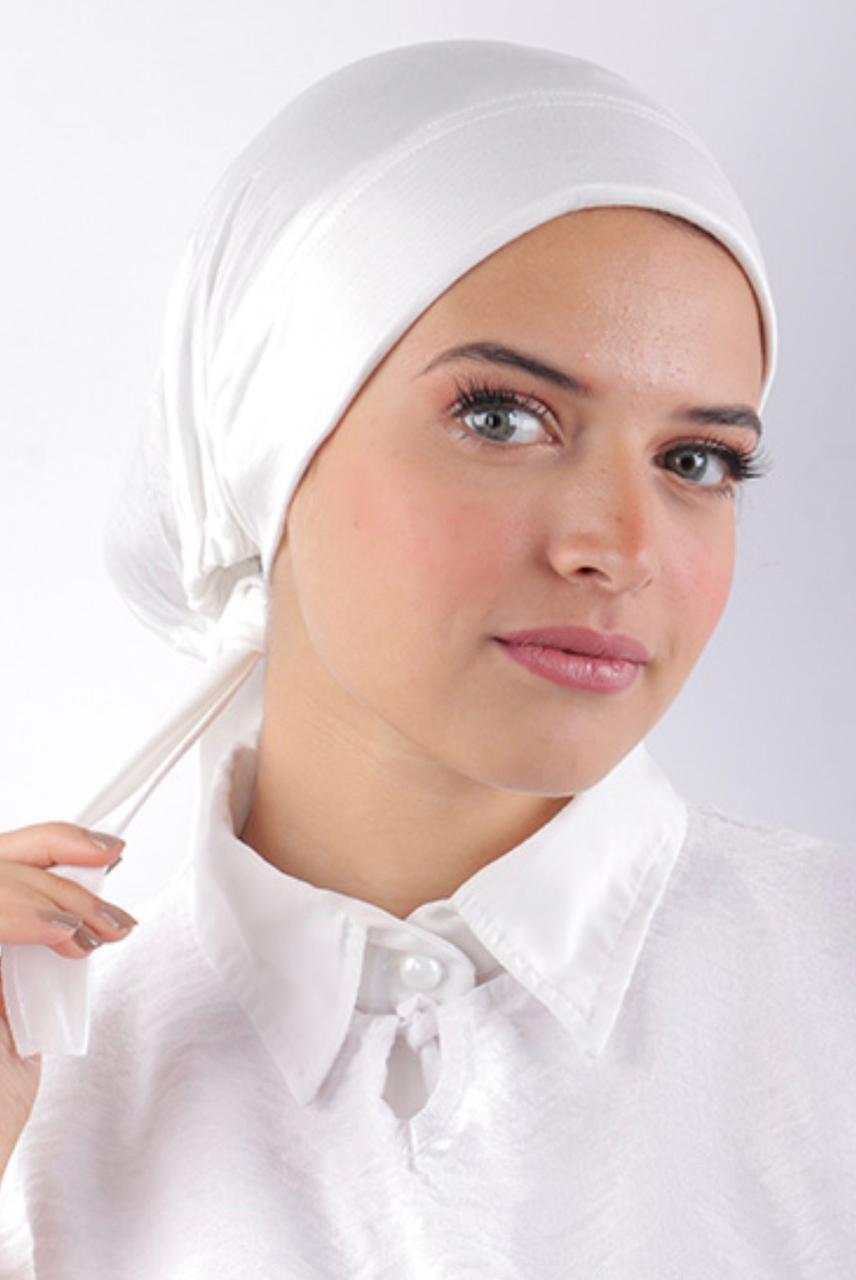 Cotton Plain Bandana – White