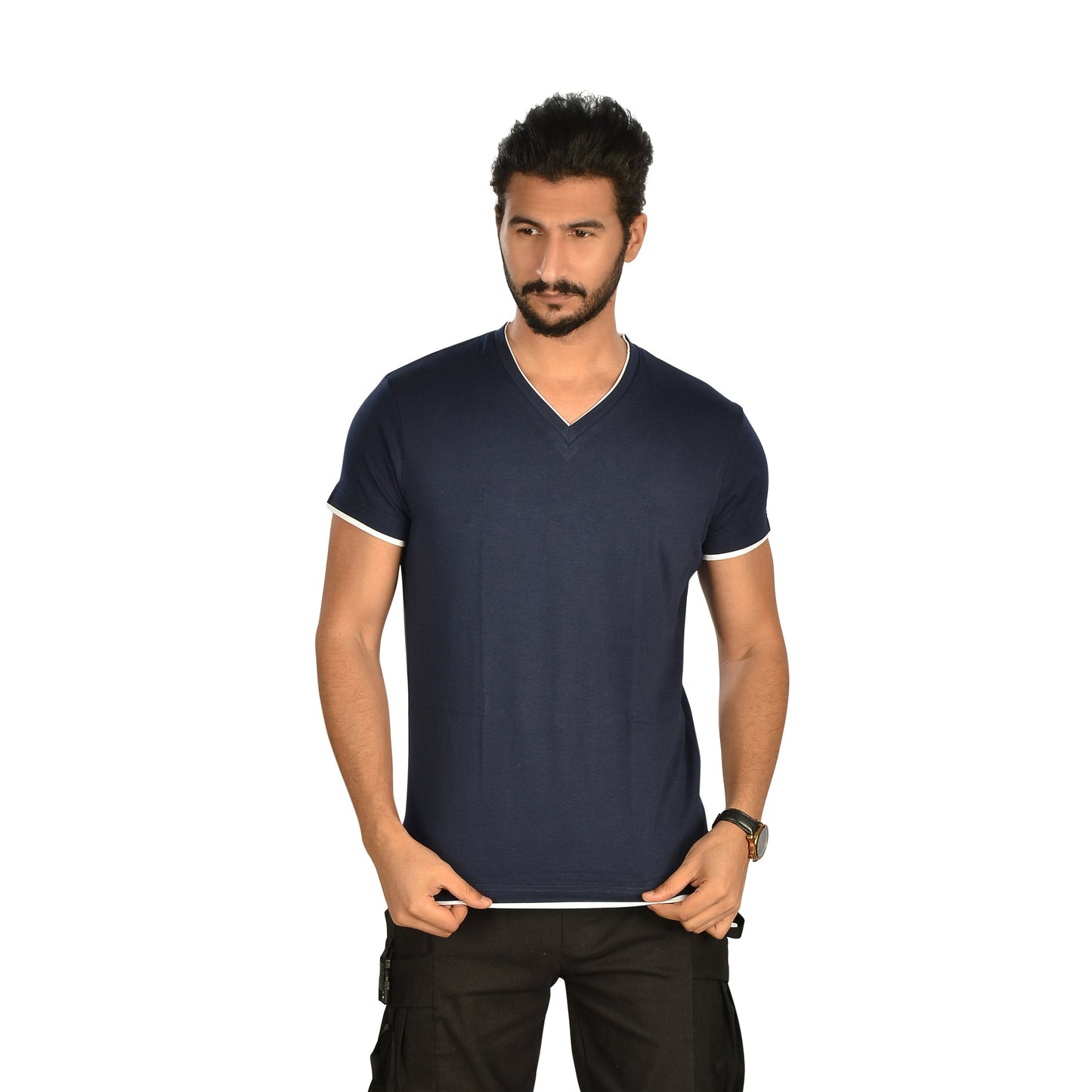 Double V Neck T-Shirt Underwear