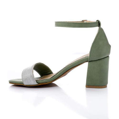 Faux leather Glamour Sandal - Green