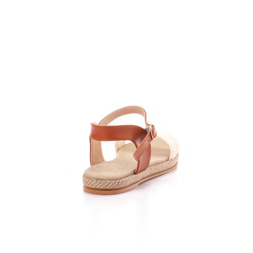 Woven Ankle Strap Sandals - White
