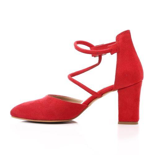 Faux Suede D'Orsay Mary Jane Heels