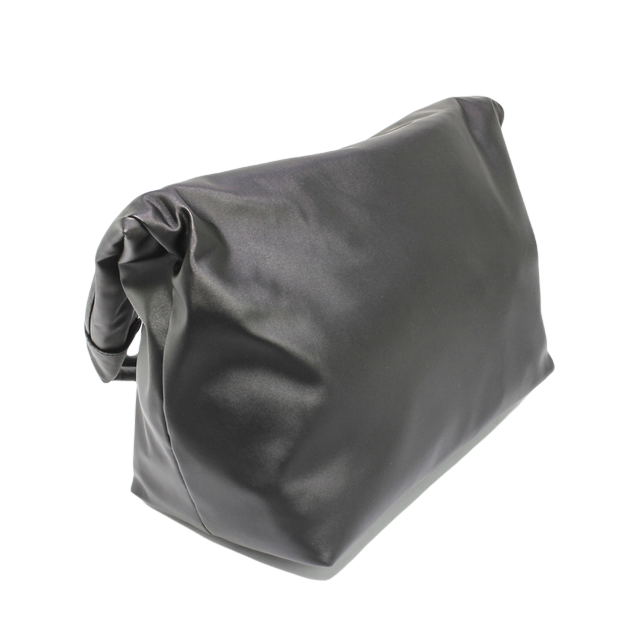 Canvas Slouchy Shoulder Bag - Black