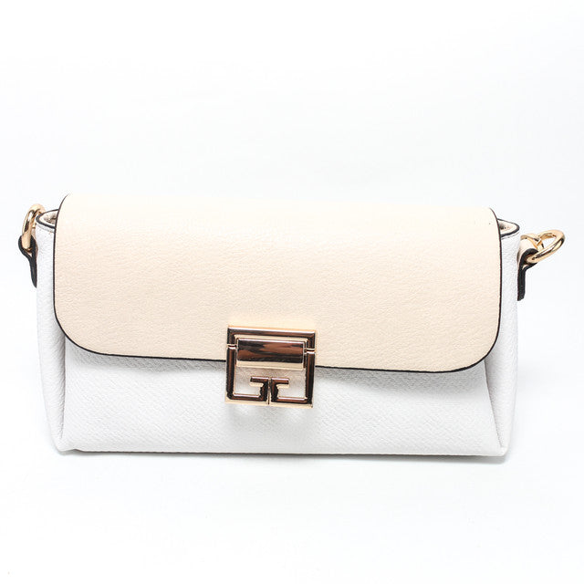 Faux Leather Elegant Handbags - White