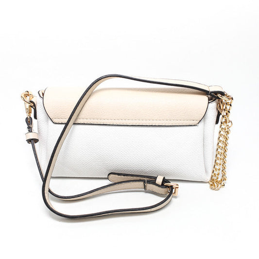 Faux Leather Elegant Handbags - White