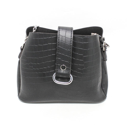 Faux Leather Elegant Handbags - Black