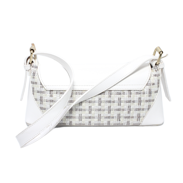 Structured Shoulder Bag - White