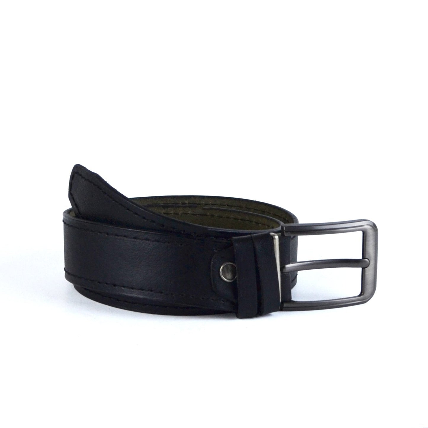 Leather Casual belt - Black