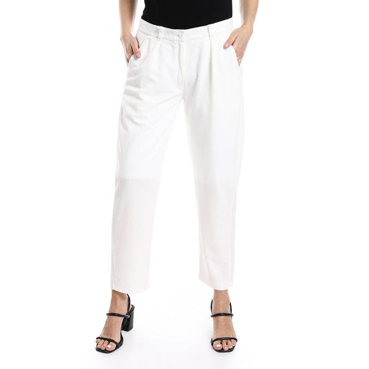 Classic Fit Pants - White