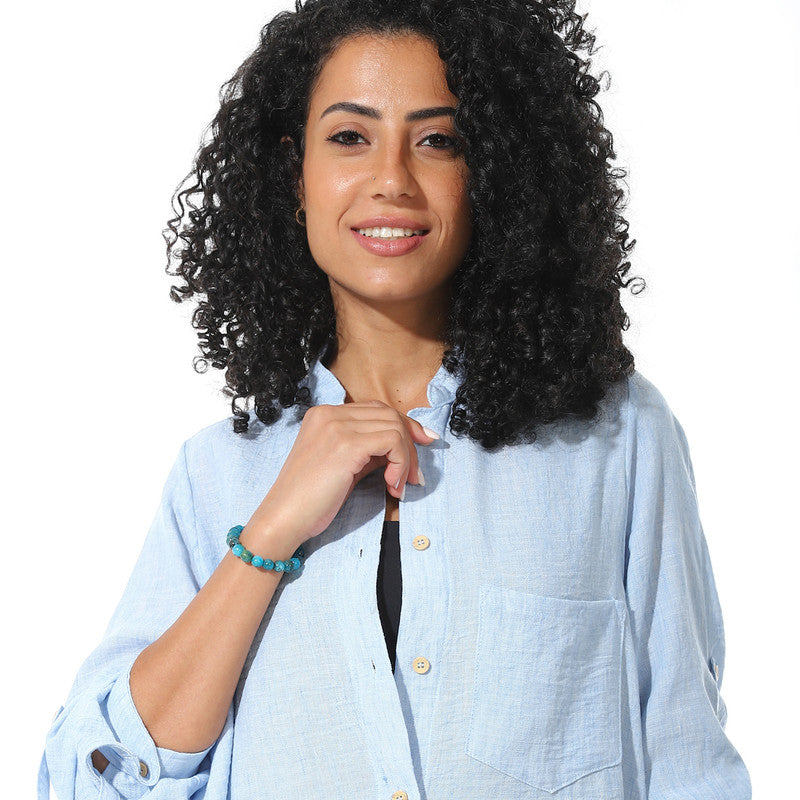 Lenin Wide Shirt - Blue