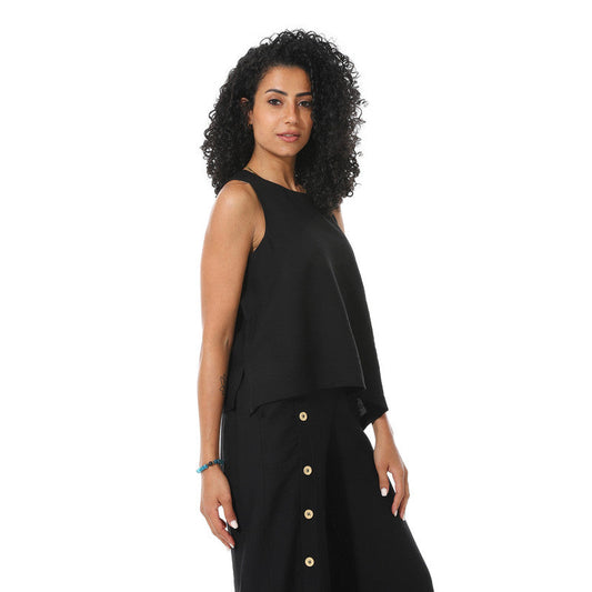 Sleeveless Blouse - Black