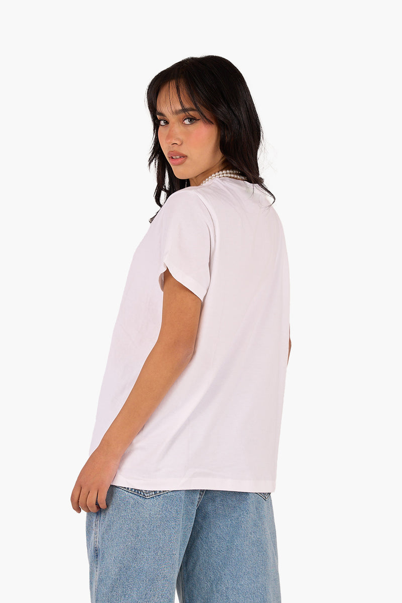 Cotton Basic T-Shirt - White