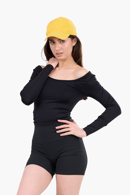 Off-Shoulder Long Sleeve Top