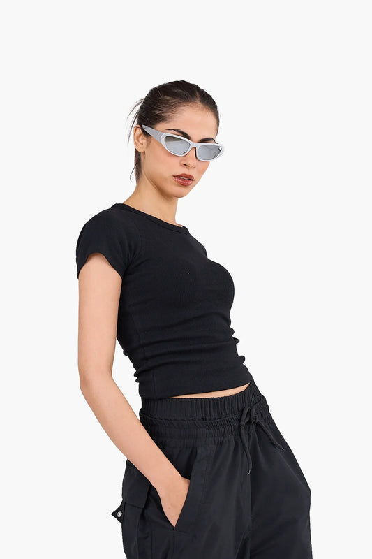 Essential Ribbed Cotton Top