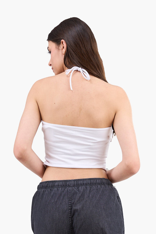 Backless Halter Neck Top