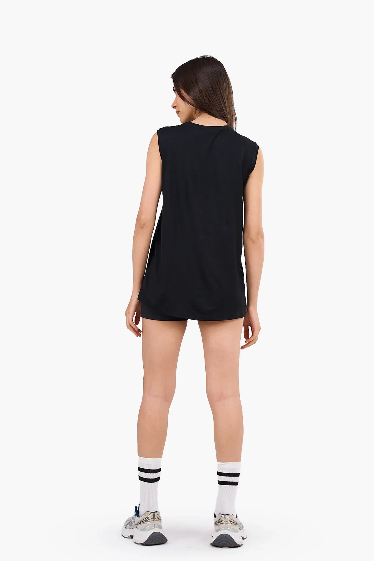Sleeveless Viscose T-Shirt