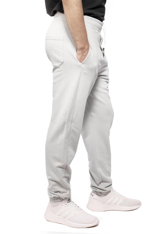 Cotton Milton Basic Sweatpants - Light Grey