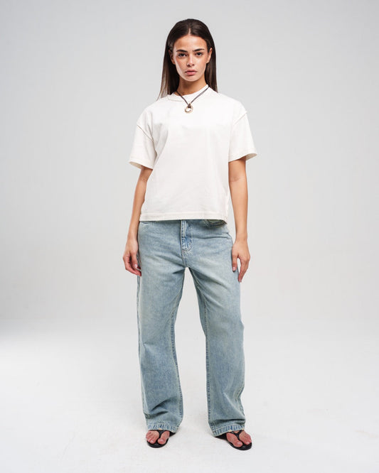 Light Blue Regular Denim Pants