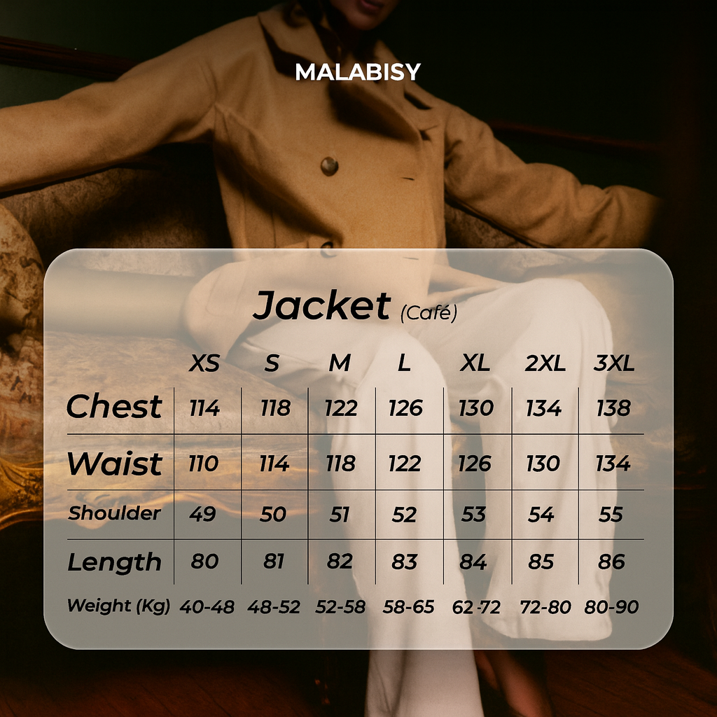 Wool Double-Breasted Jacket – Café