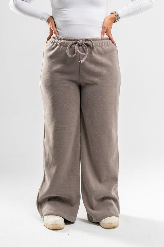 Kashmir Cotton Solid Wide-Leg Maternity & Postpartum Pants