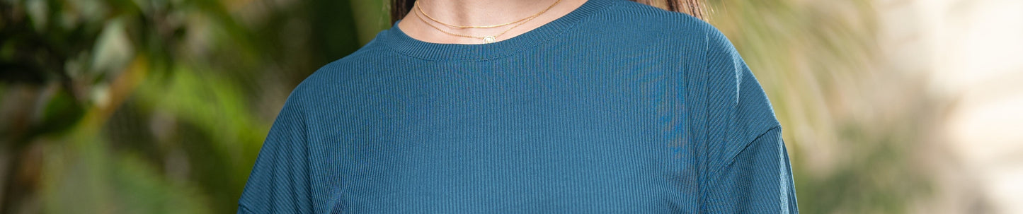 Oversized Pleated T-Shirt