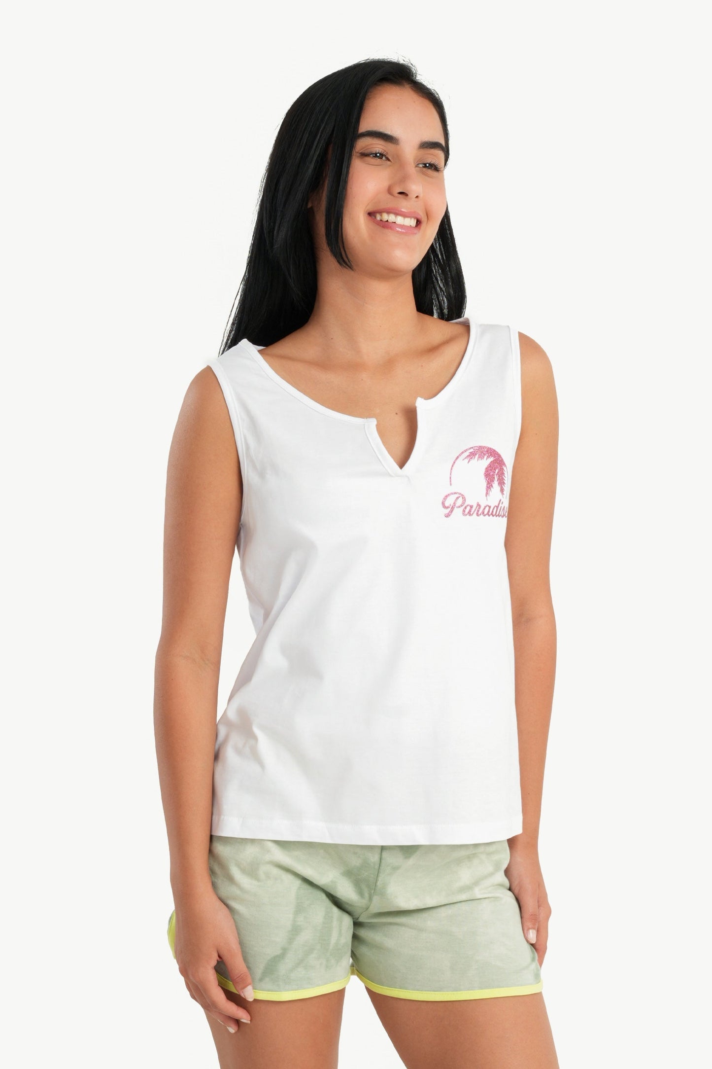 Pajama Set with Tye Dye Shorts