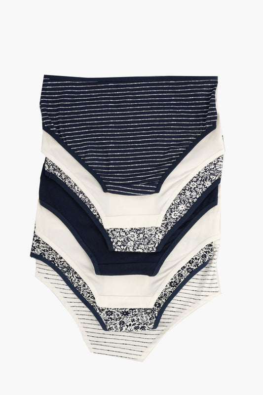 Pack of 7 Colored Brief Panties