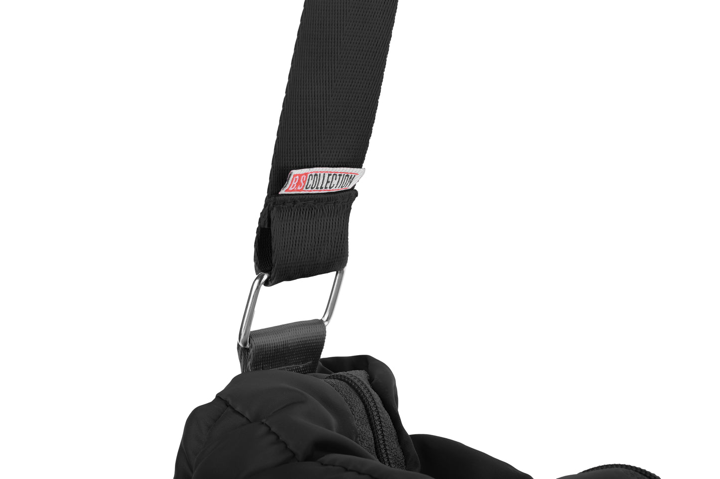 Large Capacity Waterproof Soft Quilted Shoulder Bag - Black