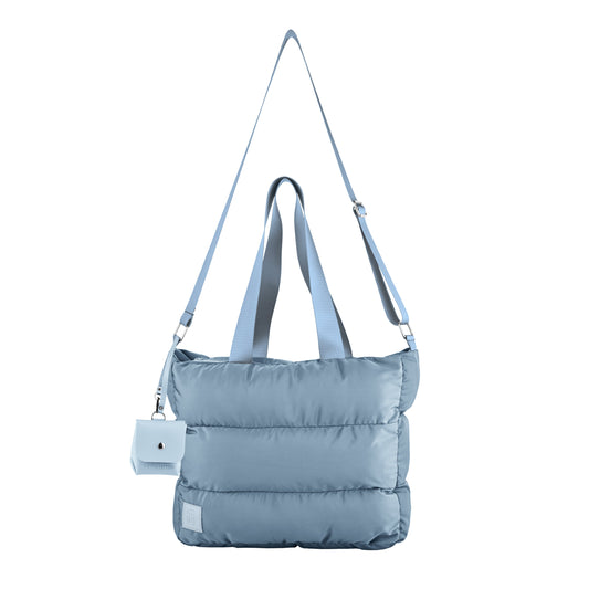 Waterproof M-Pillow Tote Bag - Light Blue