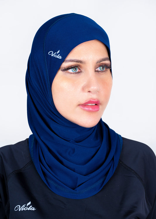 Aero Fit Sports Hijab - Navy