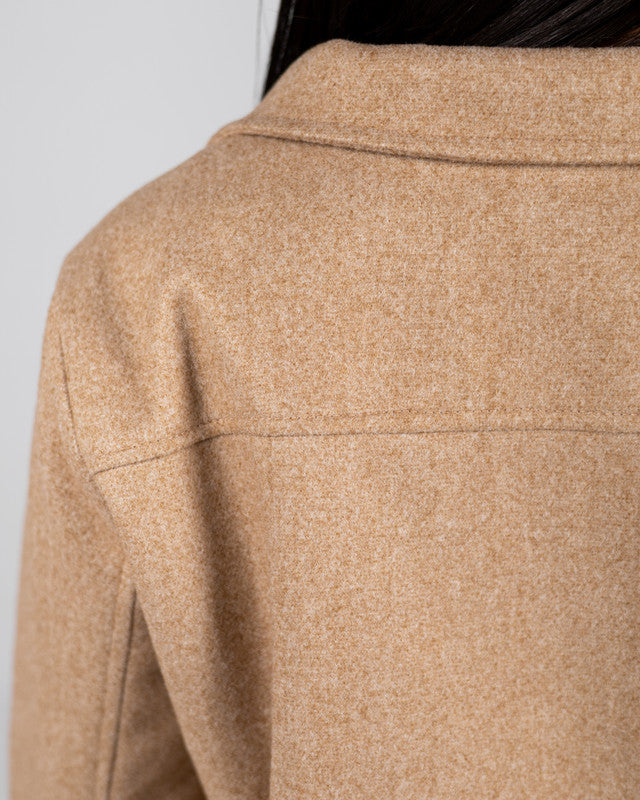 Wool Solid Jacket – Fawn