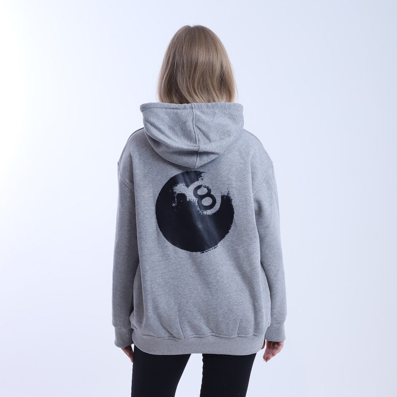 Melton Solid Hoodie – Grey