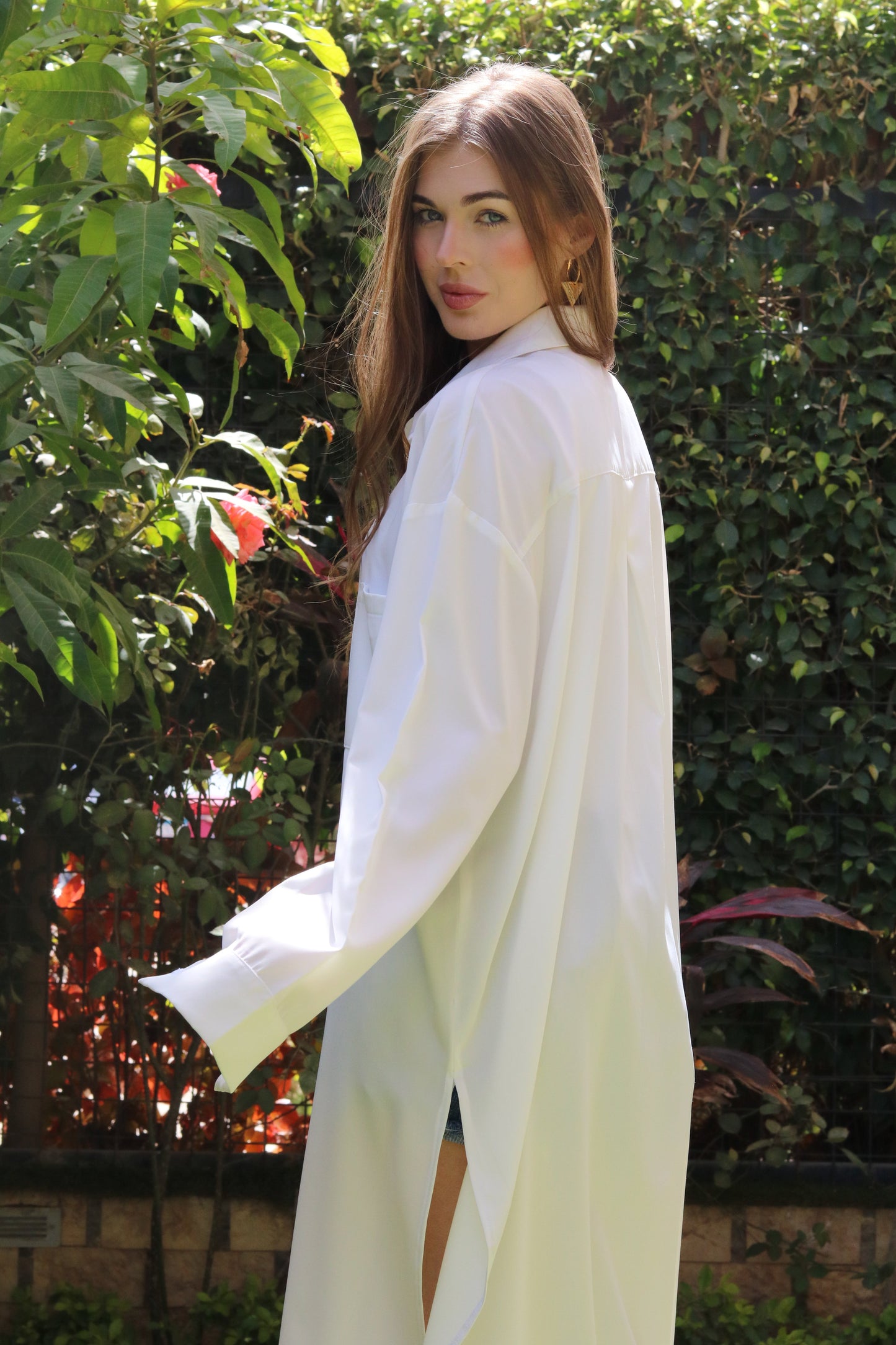 Summer Breeze Shirt Dress - White